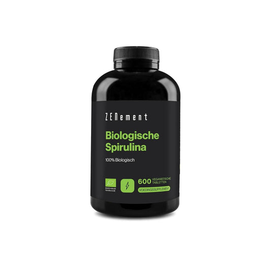 Organic Spirulina |100% Pure Algae | 3000 mg Per Dose | 600 Tablets