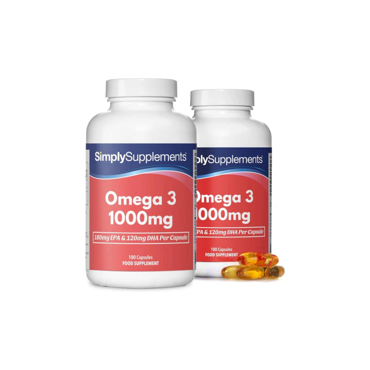 Pure Omega 3 1000Mg Capsules | 540Mg EPA & 360Mg DHA per Serving | 4 Months’ Suppy