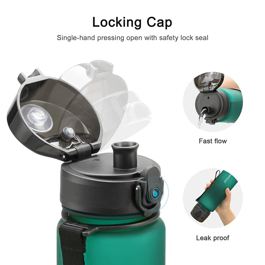 500/800/1000Ml Sports Water Bottle Portable Leakproof Shaker Drinkware Outdoor Tour Gym Fitness Cup Tritan Plastic Jugs BPA Free